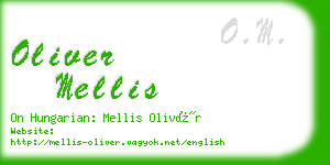 oliver mellis business card